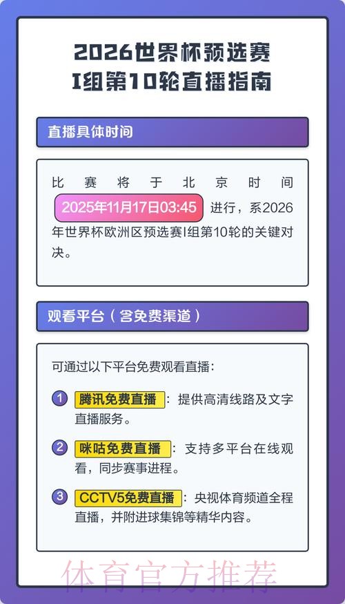 2026世界杯免费直播在线观看指南 2026世界杯免费直播在线观看指南